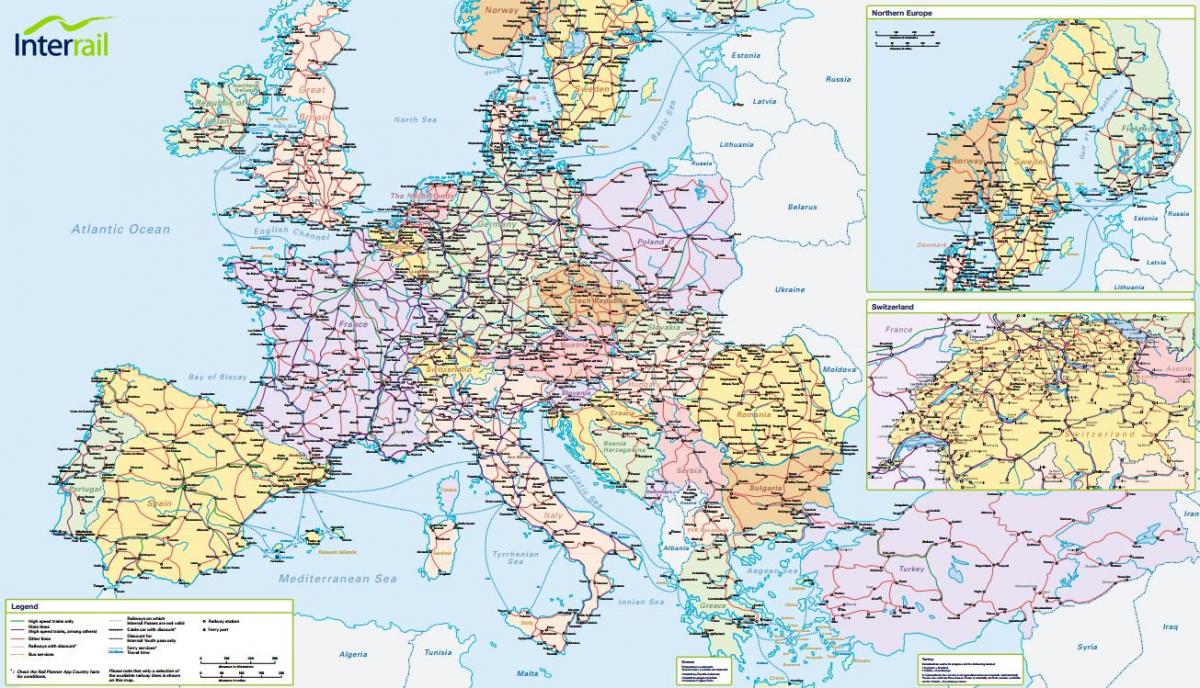 ਨਕਸ਼ਾ ਦੇ interrail ਸਾਇਪ੍ਰਸ 